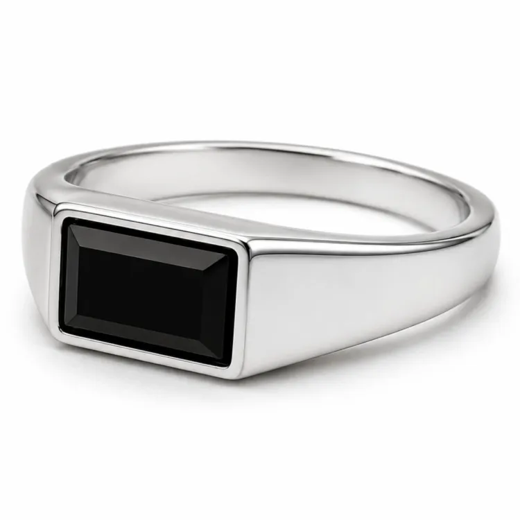 Wasserfest Ring aus Stahl