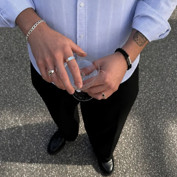 Wasserfest Ring aus Stahl