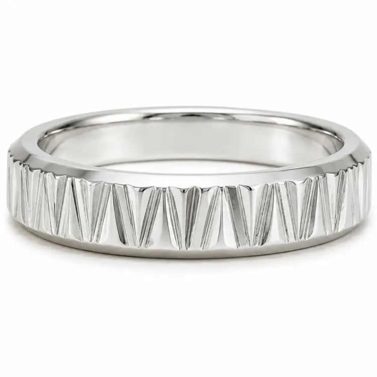 Wasserfest Ring aus Stahl