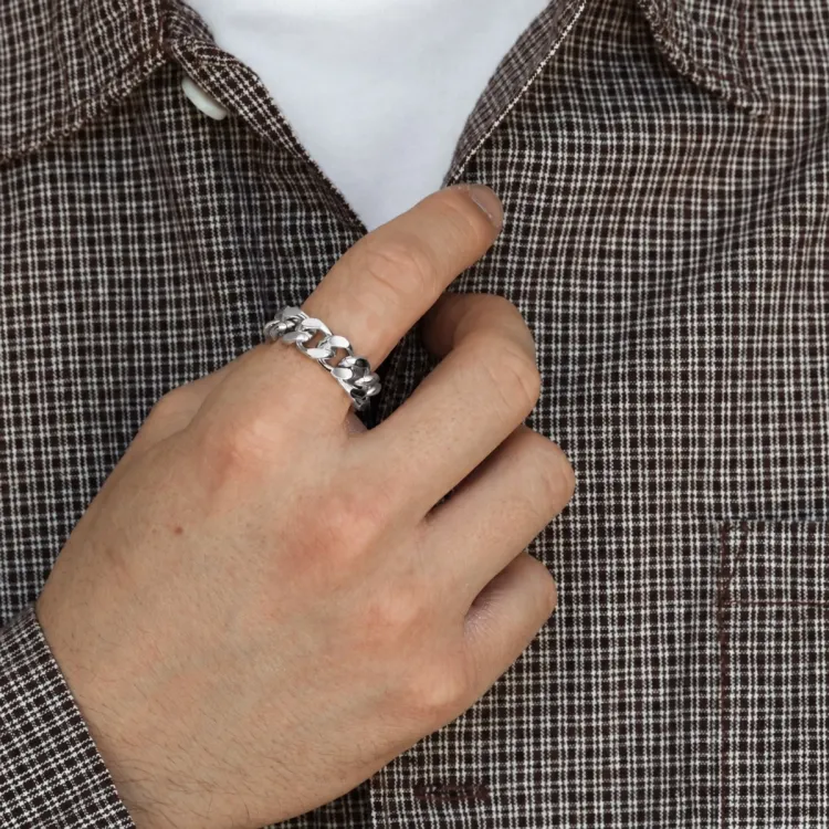 Wasserfest panzer Ring aus Stahl