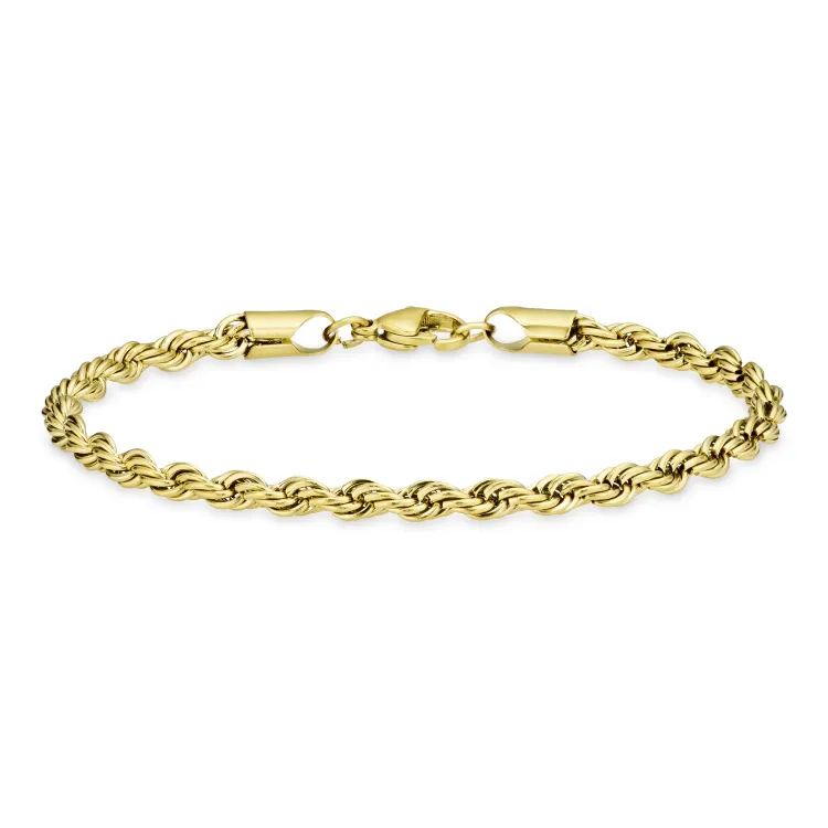 Wasserfest Armband aus vergoldetem Edelstahl  x 3,50 mm 
