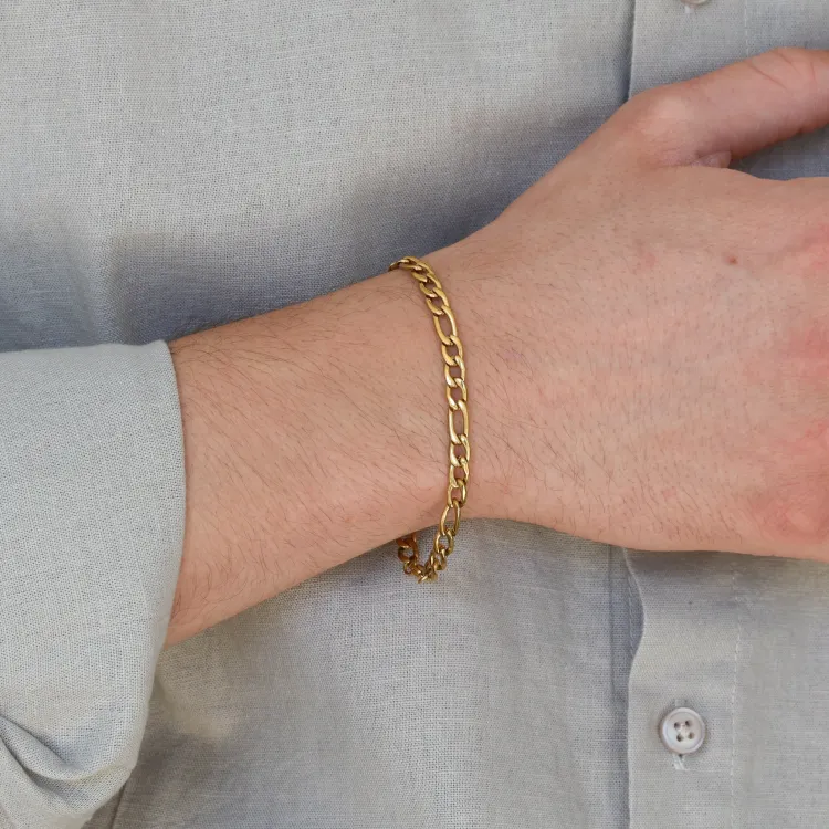 Wasserfest Armband aus vergoldetem Edelstahl  x 5,0 mm 