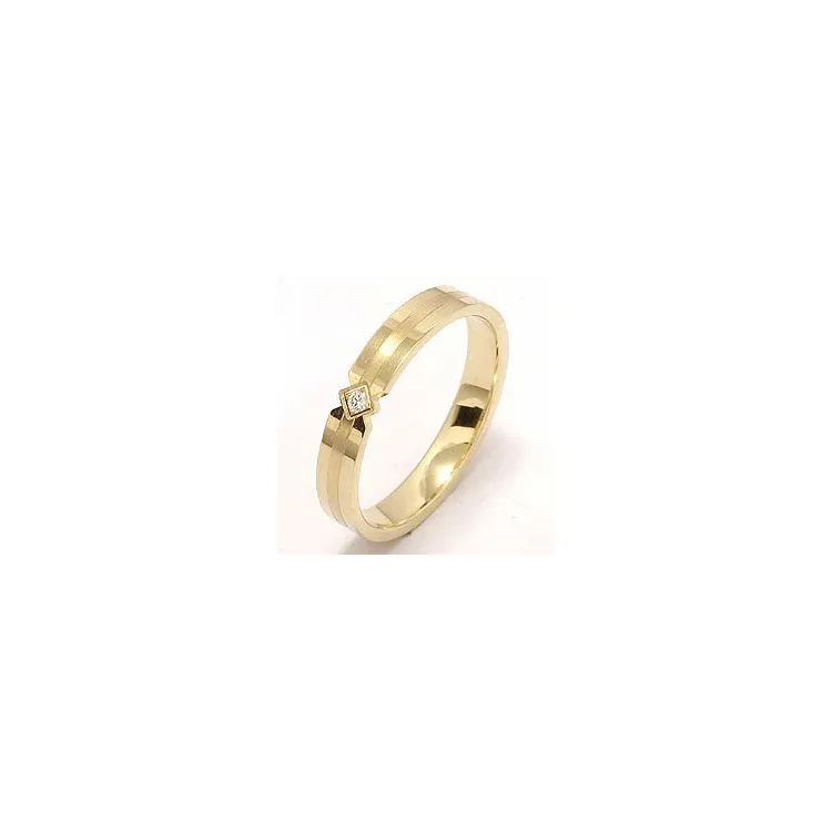 Damen Trauring aus 14 Karat Gold 0,018 ct