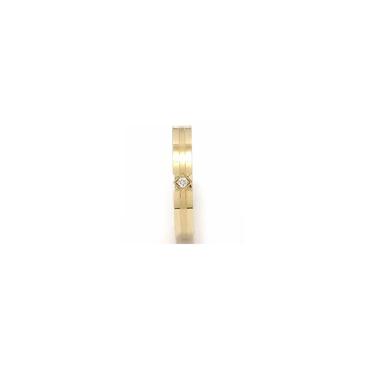 Damen Trauring aus 14 Karat Gold 0,018 ct