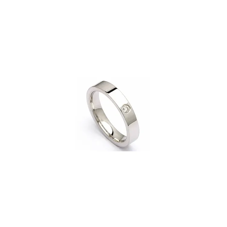 Trauring in Silber 0,05 ct