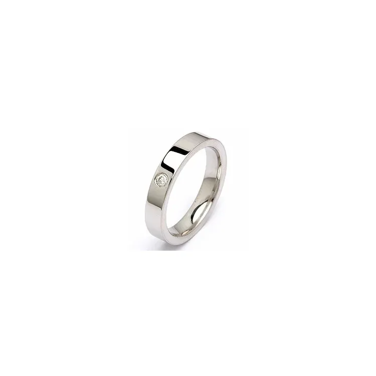 Trauring in Silber 0,05 ct