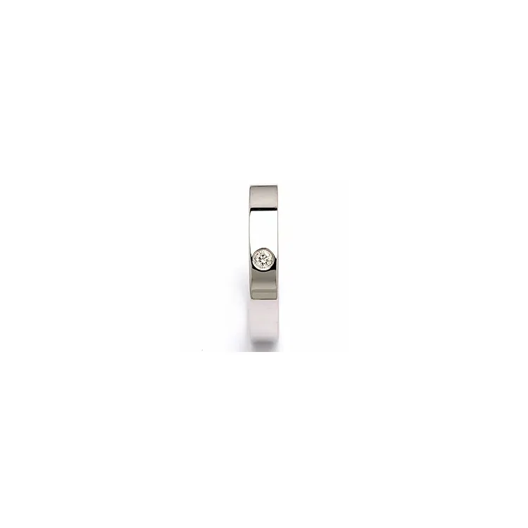 Trauring in Silber 0,05 ct