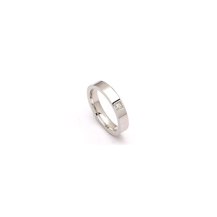 Trauring in Silber 0,05 ct