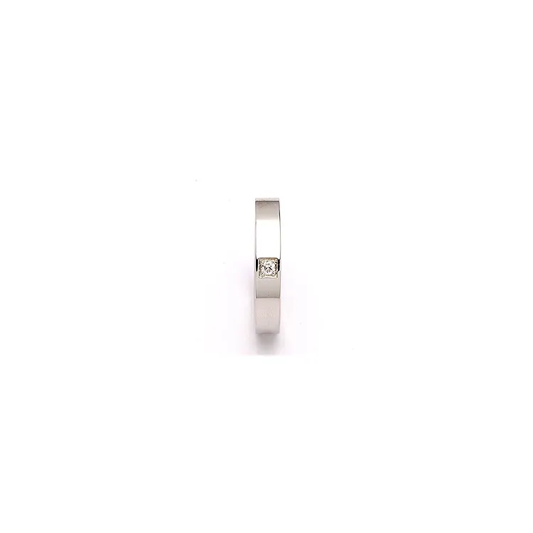 Trauring in Silber 0,05 ct