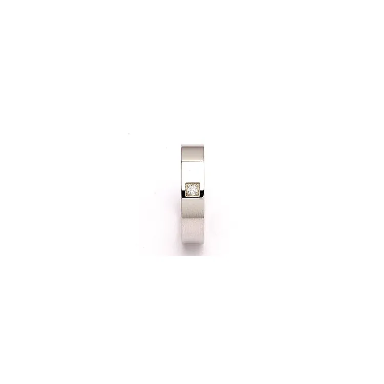 Trauring in Silber 0,05 ct