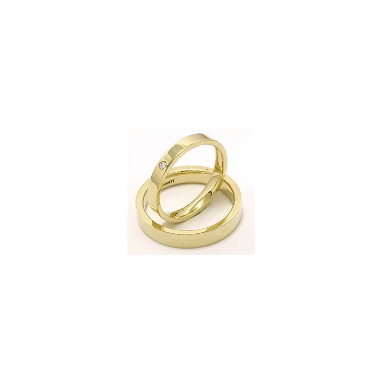 Trauringe in 9 Karat Gold 0,02 ct