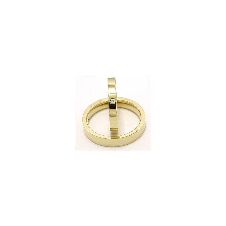 Trauringe in 9 Karat Gold 0,02 ct