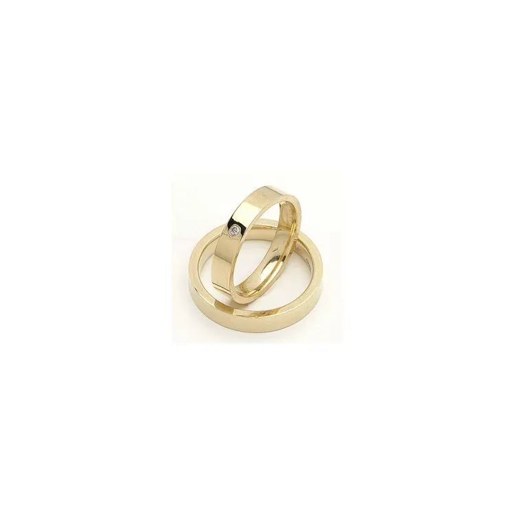 Trauringe in 9 Karat Gold 0,02 ct