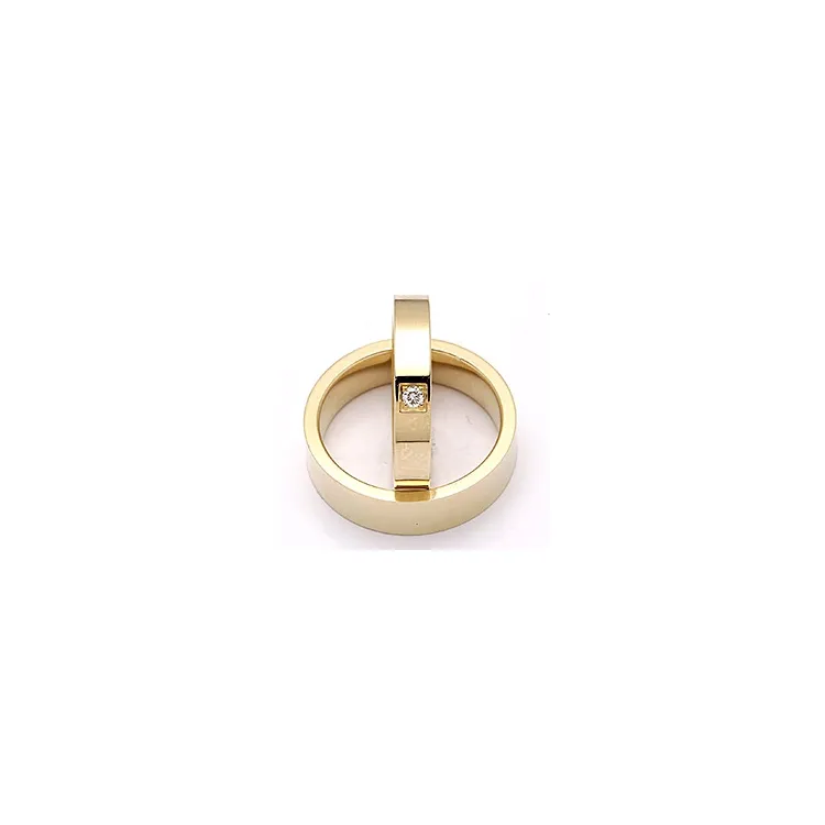 Trauringe aus 14 Karat Gold 0,05 ct - set