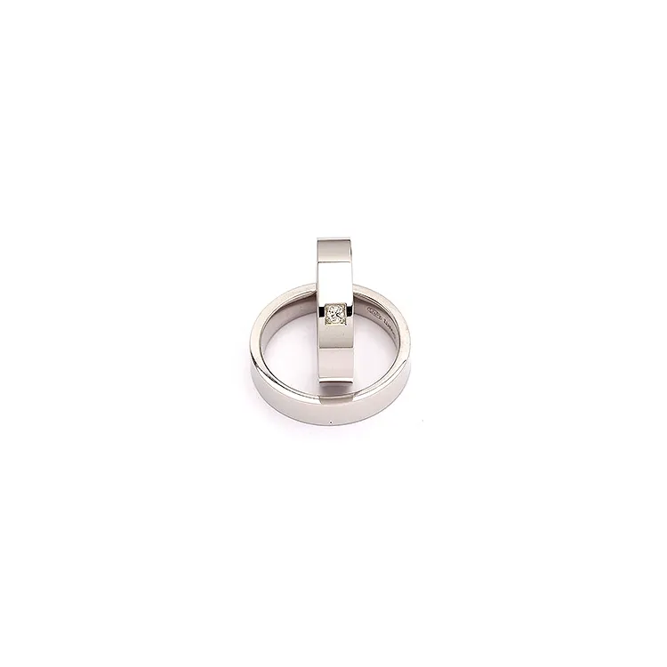 Trauringe in Silber 0,05 ct