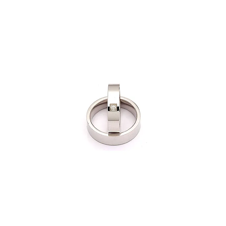 Trauringe in Silber 0,05 ct