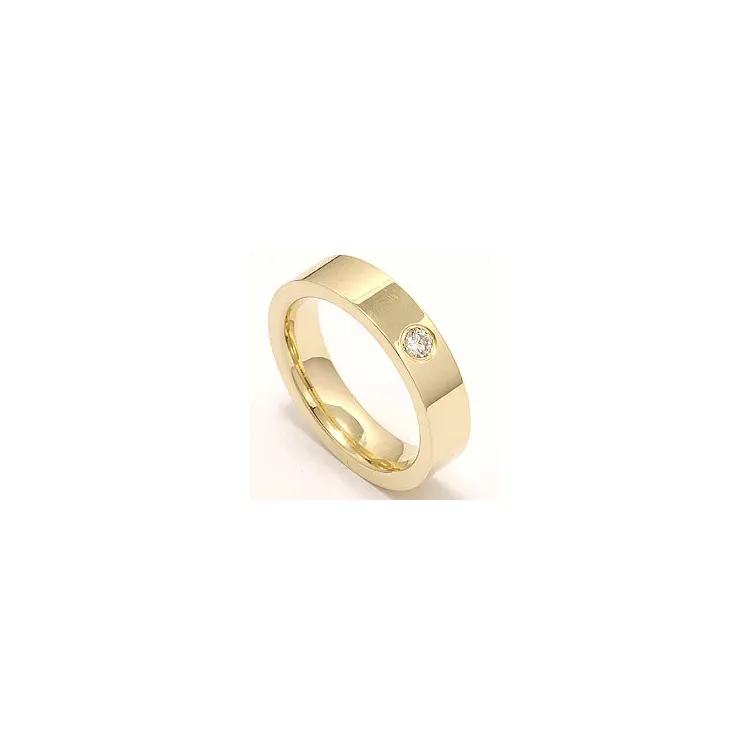 Trauring aus 14 Karat Gold 0,10 ct