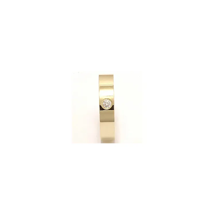 Trauring aus 14 Karat Gold 0,10 ct