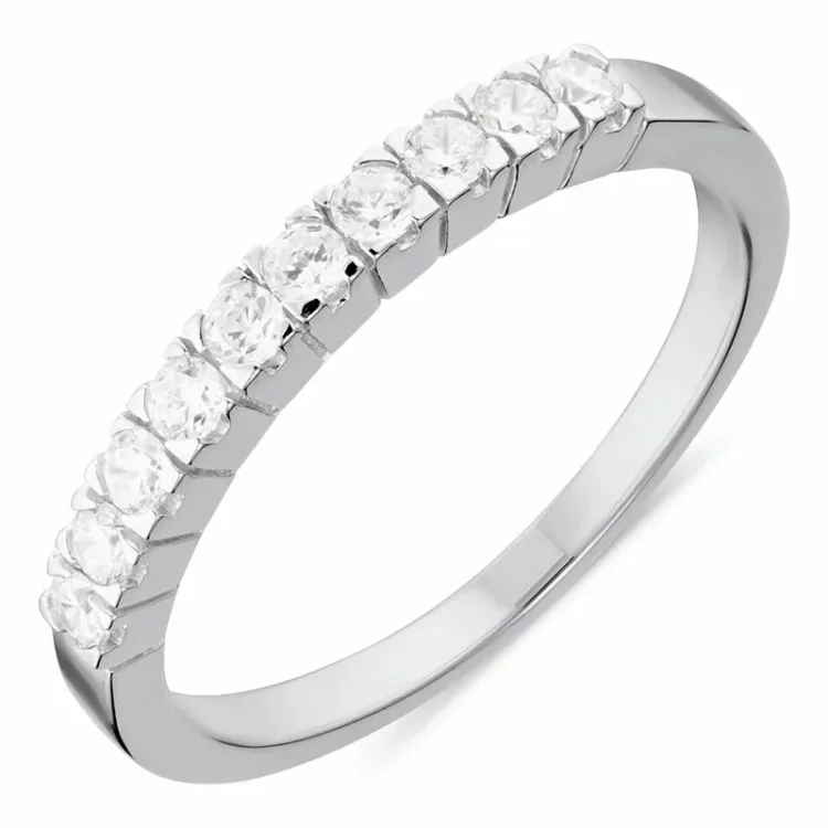 Ring aus rhodiniertem Silber