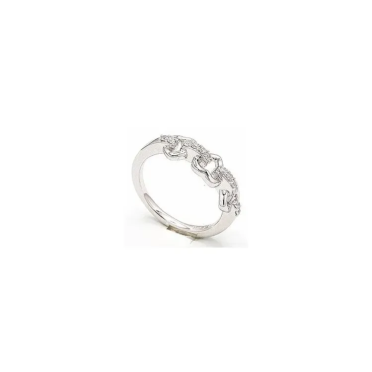 Ring aus rhodiniertem Silber