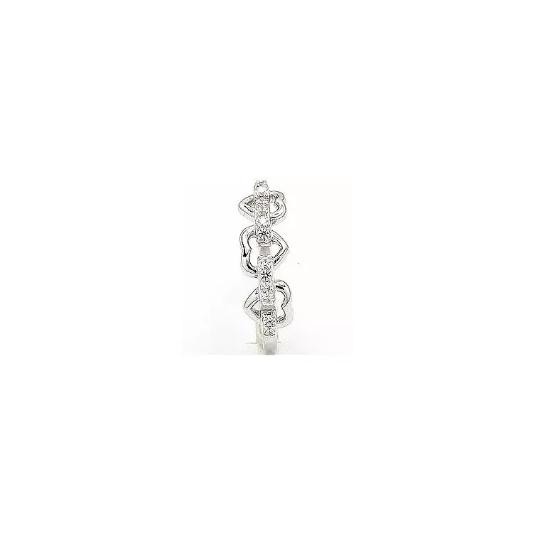 Ring aus rhodiniertem Silber