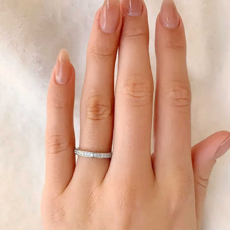 Ring aus rhodiniertem Silber