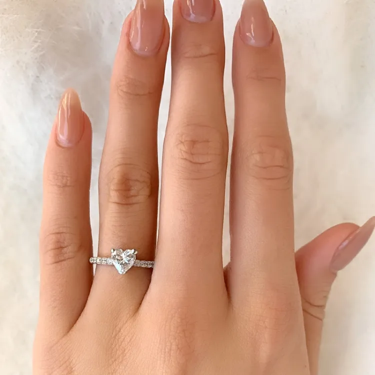 Silber Ring aus rhodiniertem Silber