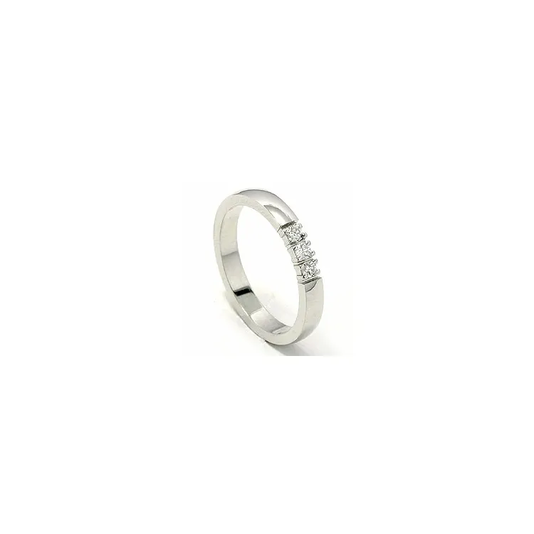 Memoirering in 14 Karat Weißgold 0,05 ct