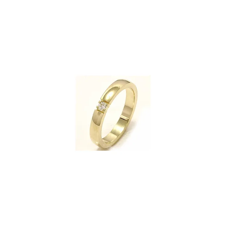 Memoirering in 14 Karat Gold 1 x 0,07 ct