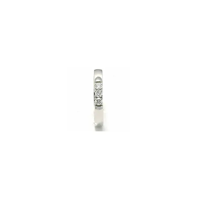Memoirering in 14 Karat Weißgold 3 x 0,07 ct