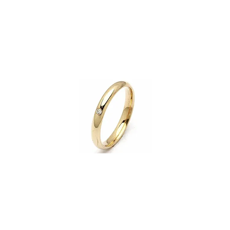 Trauring aus 14 Karat Gold 0,025 ct