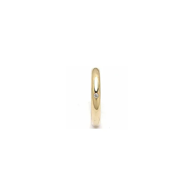 Trauring aus 14 Karat Gold 0,025 ct