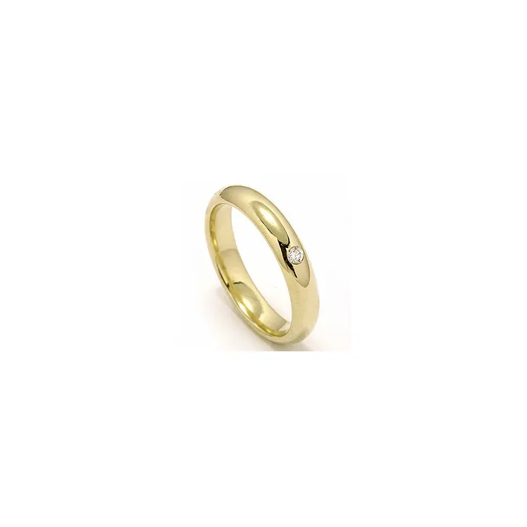 Trauring aus 14 Karat Gold 0,05 ct