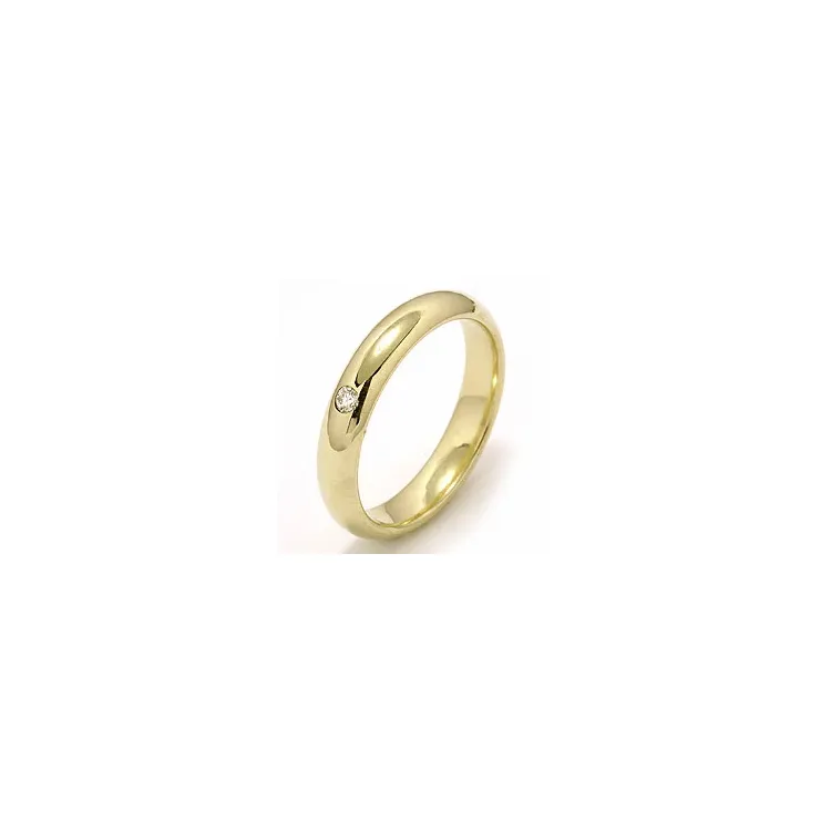 Trauring aus 14 Karat Gold 0,05 ct