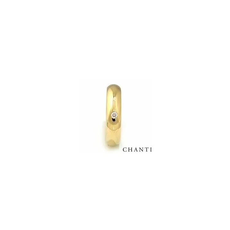 Trauring aus 14 Karat Gold 0,05 ct