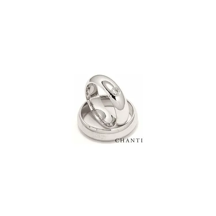 Diamant trauringe aus 14 Karat Weißgold 0,10 ct - set