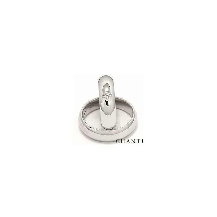 Diamant trauringe aus 14 Karat Weißgold 0,10 ct - set