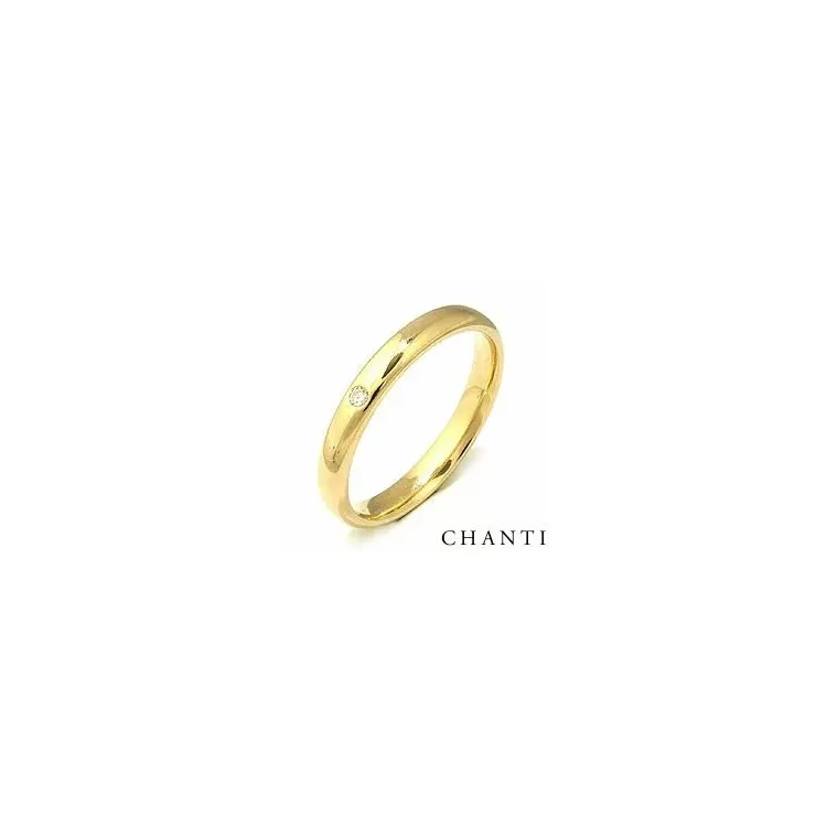 Trauring aus 14 Karat Gold 0,025 ct