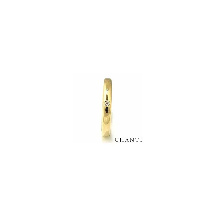 Trauring aus 14 Karat Gold 0,025 ct