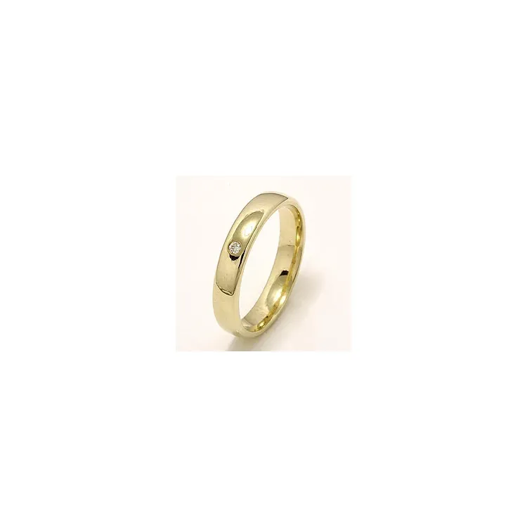 Trauring aus 14 Karat Gold 0,025 ct