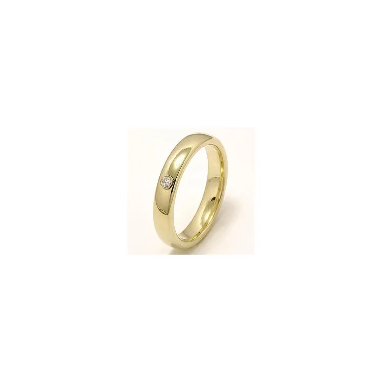 Trauring aus 14 Karat Gold 0,05 ct