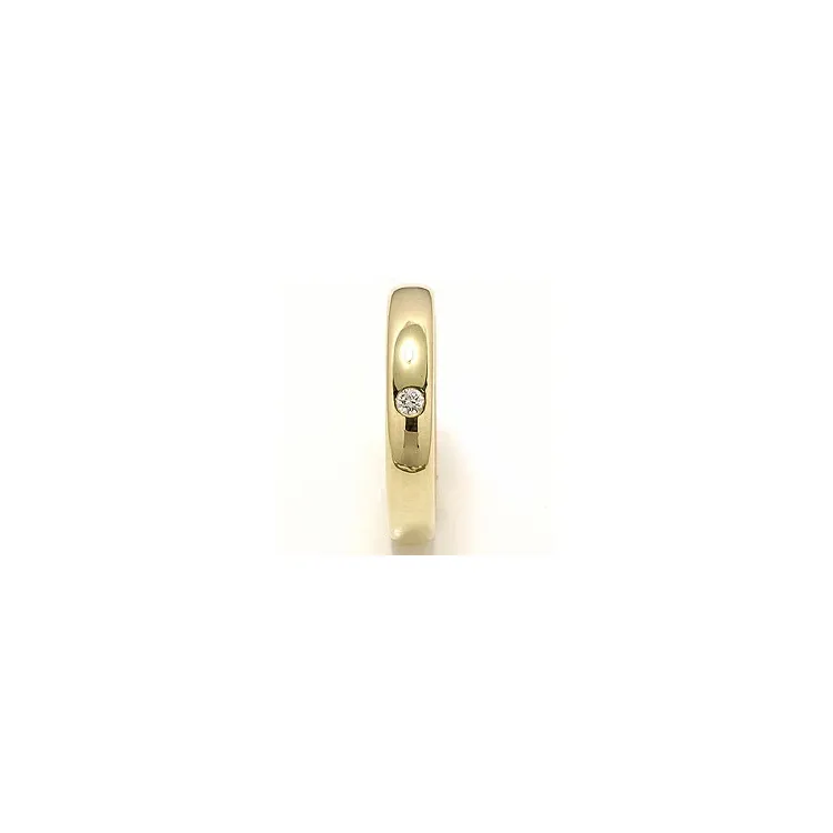 Trauring aus 14 Karat Gold 0,05 ct