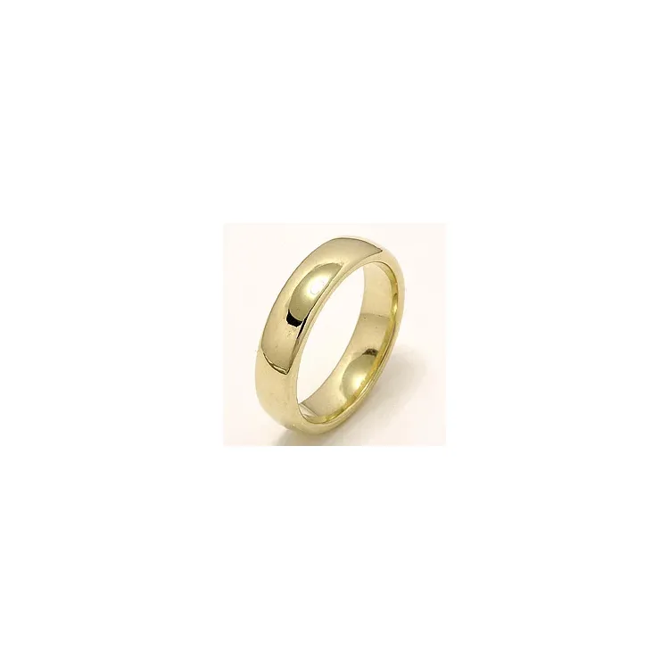 ovaler Trauring aus 14 Karat Gold