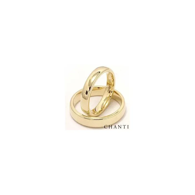 ovalen trauringe aus 14 Karat Gold - set