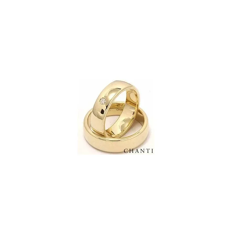 Diamant trauringe aus 14 Karat Gold 0,05 ct ct - set