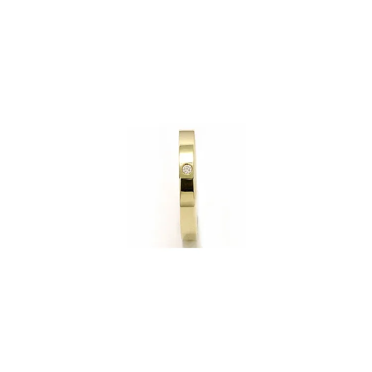 Trauring aus 14 Karat Gold 0,025 ct