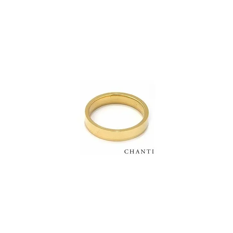 Flach Herren Trauring aus 14 Karat Gold
