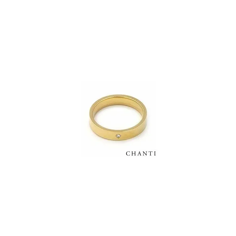 Elegant Trauring aus 14 Karat Gold 0,025 ct