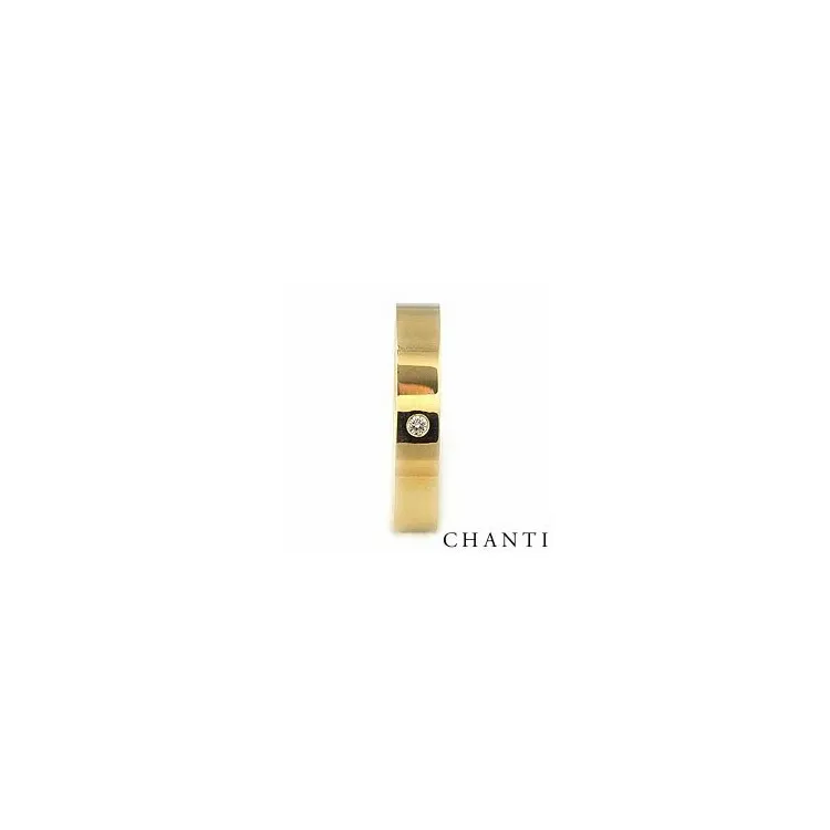 Elegant Trauring aus 14 Karat Gold 0,025 ct