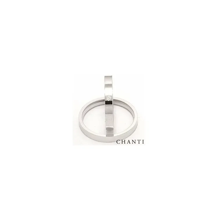 trauringe aus 14 Karat Weißgold 0.025 ct - set